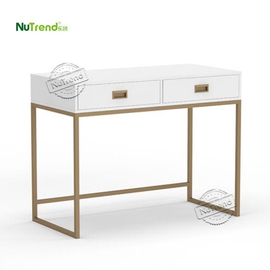 White Gold Desk table manufacturer in China		